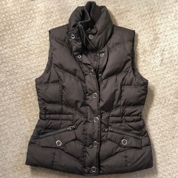 SALE NWOT ESPRIT Brown Down Puffer Vest - Picture 2 of 8